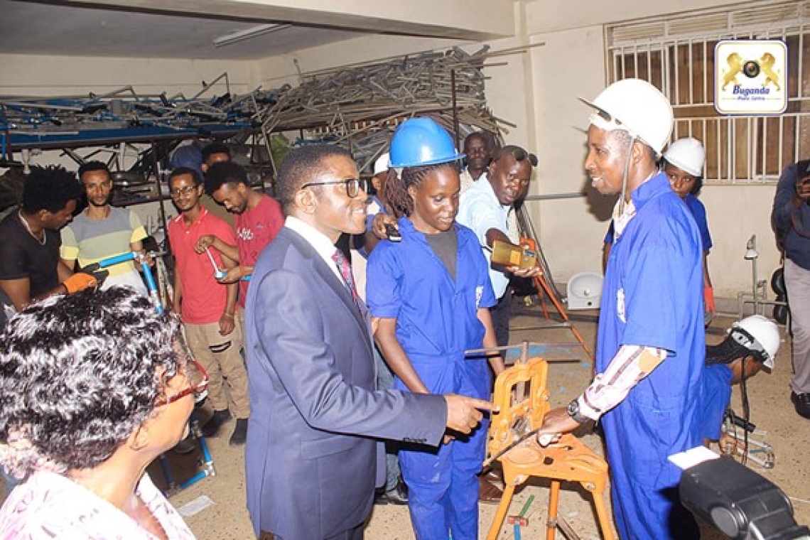 The Katikkiro's visit to Buganda Royal Institute in Kakeeka Mengo